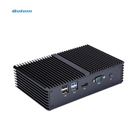 Router Qotom Q300G4 S05 con Software, 4 Puertos Gigabit LAN, Mini Computadora, Procesador Celeron/Core i3/i5 de 4ª/5ª Generación, Mini PC Firewall sin Ventilador