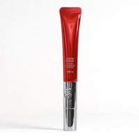 Applicateur de massage vibrant en métal à tube souple de maquillage de 15ml Tube d'emballage de crème cosmétique pour les yeux avec applicateur vibrant en céramique