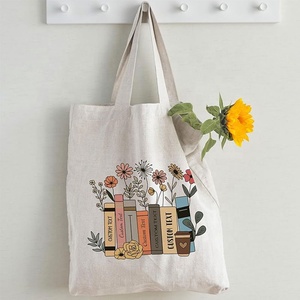 Vente en gros <span class=keywords><strong>personnalisé</strong></span> réutilisable <span class=keywords><strong>bibliothèque</strong></span> mignon toile livre robuste coton fourre-tout <span class=keywords><strong>sac</strong></span> à bandoulière pour bibliothécaire enseignant femmes - Product Image 1