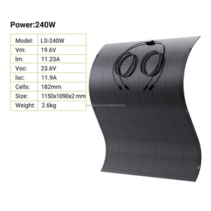 Système photovoltaïque connecté au réseau de 2000 W |   <span class=keywords><strong>4</strong></span> trackers MPPT, micro-onduleur empilable, 2 pièces, panneau <span class=keywords><strong>solaire</strong></span> flexible 240W, panneau <span class=keywords><strong>solaire</strong></span> de balcon - Product Image 6