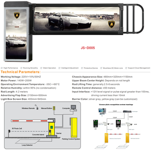 Barriera Pieghevole Esterna Personalizzabile Mingxu con Telecomando, Barriera Automatica a Braccio, Cancello con Barriera a Braccio per Lavoro a Distanza - Product Image 2