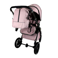 Personnalisable, assis, inclinable, pliable, poussette pour bébé à haute vue, poussette légère, poussette à quatre roues