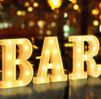 Lettres lumineuses 3D LED écologiques et durables, 26 lettres de l'alphabet anglais et chiffres pour la décoration de remise de diplômes, fête des mères, parcs, entreprises, bars et cafés