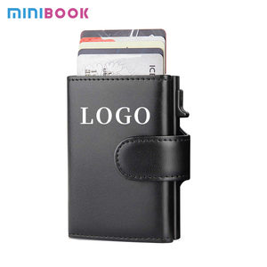 Mens Slim Wallet with Aluminum Case RFID Blocking Bifold Credit Card Holder for Men with Gift Box
