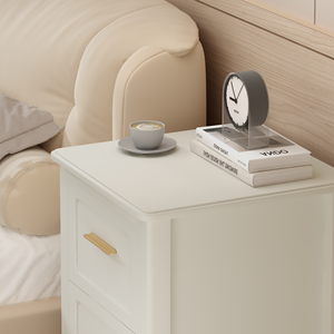 Modern Nightstand <b>With</b> 2 <b>Drawers</b> Wood <b>Bedside</b> <b>Table</b> For <b>Small</b> Spaces Bedroom Storage <b>Drawer</b> Unit - Product Image 5
