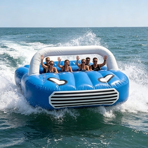 Gommone trainabile in PVC resistente all'acqua salata, anti-UV e impermeabile per auto, ideale per mare, spiaggia e <span class=keywords><strong>marina</strong></span> - Product Image 1