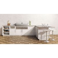 Cuisines extérieures modulaires, grilles à gaz, barbecue en acier inoxydable 304, armoires de cuisine extérieures de haute qualité avec évier