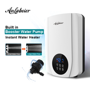 5500W 30W Booster <b>Pump</b> Constant Temp ELCB Touch Control Digital Display Tankless Instant <b>Electric</b> Shower <b>Water</b> Heater - Product Image 3