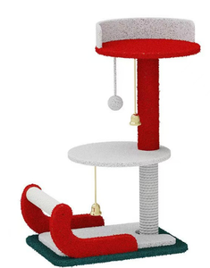 Griffoir pour <span class=keywords><strong>chat</strong></span> en forme de sapin de Noël moderne, <span class=keywords><strong>150</strong></span> <span class=keywords><strong>cm</strong></span>, 4 niveaux, sisal naturel écologique, utilisation en intérieur - Product Image 3