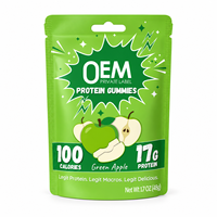 Gummies de protéines de lactosérum à marque privée OEM, supplément énergétique sportif, supplément protéiné avant l'entraînement