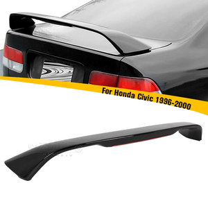 สปอยเลอร์หลังคาท้ายรถยนต์ลายคาร์บอนไฟเบอร์ ABS พร้อมไฟ LED สำหรับรถยนต์ฮอนด้า ซีวิค คูเป้ 6 2 ประตู ปี 1996 1997 1998 1999 <span class=keywords><strong>2000</strong></span> - Product Image 1
