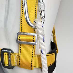 高性能ポリエステル製落下防止安全帯、破断強度2500kg、高所作業用4つの<span class=keywords><strong>D</strong></span>リング付き - Product Image 5