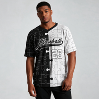 Fournisseur de vêtements de sport sur mesure en gros, uniformes d'équipe de softball et de baseball à manches courtes, style hip-hop