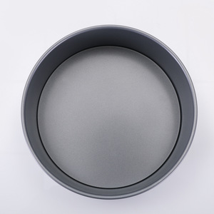 Molde redondo para pastel <span class=keywords><strong>de</strong></span> esponja, <span class=keywords><strong>de</strong></span> acero al carbono, antiadherente, alto, con tapa, para hornear en horno, color gris espacial. - Product Image 2