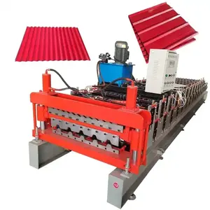 Twin screw plastic PVC PP ASA corrugated roofing plate/tile/sheet extrusion line plastic sheet extruder machine