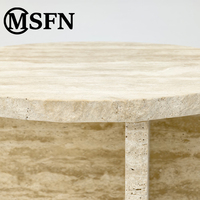 Table console en marbre naturel Wabi-Sabi, design moderne, plateau en pierre durable pour salon, chambre, hôtel, villa, meubles de maison