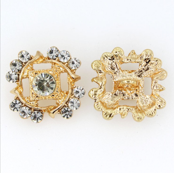 Алмазная декоративная пуговица для женского пальто диаметром 20 мм, большая пуговица для одежды со стразами