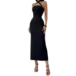Hot Girl Party Vestido ajustado sexy para mujer Vestido largo de noche sin mangas sin espalda ajustado - Product Image 3