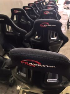 Горячая распродажа: универсальное спортивное сиденье для гонок из карбонового волокна, модифицированное автокресло-бакет для обычных и игровых автомобилей, с блестящим эффектом - Product Image 6