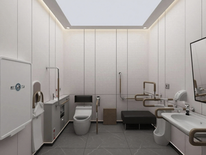 La mejor venta moderno al aire libre de lujo accesible baño <span class=keywords><strong>móvil</strong></span> estructura de acero portátil inodoro desechable para aplicaciones de parque - Product Image 5