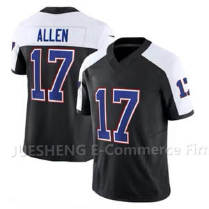 도매 최고 품질 남자 버팔로 축구 저지 17 # Josh Allen 0 # Coleman 4 # 쿡 VP 제한 스티치 미식 축구 저지 - Product Image 3