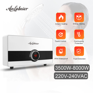 Calentador Eléctrico Instantáneo sin Tanque de 220-240V y 5500W, Caldera de Agua Caliente de Acero Inoxidable para Ducha, Temperatura Constante - Product Image 6