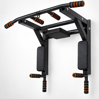 Équipement de fitness à domicile direct usine : Barre de traction murale en acier, Barre horizontale, Barres parallèles simples, Supports de dips d'intérieur