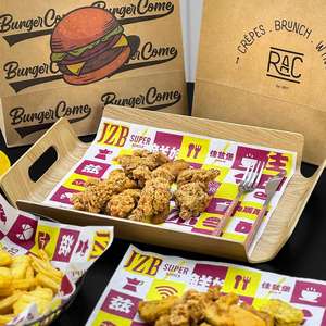 Custom Eco-Friendly Disposable Single-Sided PE Coated Food Burger Bakery Wrapping PaperGreaseproof Packaging <b>Placemat</b> - Product Image 5