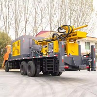 Hengwang 2025 plate-forme de forage de puits d'eau Diesel hydraulique nouvelle conception camion de forage monté avec moteur de pompe 200m 300m profondeurs de forage"
