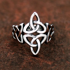 yunnique Celtic Knot Stainless Steel <b>Ring</b> Unisex Fashion Jewelry Gift <b>Size</b> 7 To 13 - Product Image 2