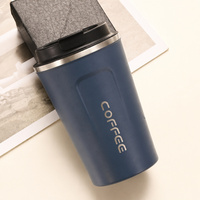 Gobelets isothermes en acier inoxydable en gros, 380 ml et 510 ml, à double paroi, avec couvercles et bases antidérapantes