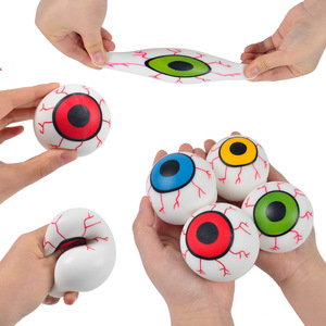 Regalos Promocionales, Pelota Antiestrés de TPR con Forma de Globo Ocular de Halloween, Rellena de Harina, Juguetes para Apretar y Aliviar el Estrés para Niños y Niñas - Product Image 1