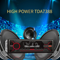 Autoradio 12V 720 à corps court/long 7388, grande puissance IC ISO, simple DIN, lecteur MP3, Bluetooth, FM, SD, double USB, AUX, stéréo de voiture