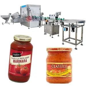 YB-JG4B Máquina de engarrafamento de molho para churrasco e molho de tomate mais vendida, máquina de enchimento de potes de geléia de fábrica de alta qualidade