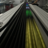 Tube néon LED RGBIC Dream Color 360 degrés avec gaine noire pour la décoration de scène, de cabine DJ et de bar