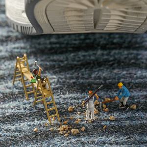 Tapis de porte antidérapant résistant à l'usure pour porche domestique grattage tapis de sol d'entrée tapis de poussière de sable - Product Image 5