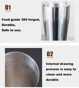 Ventes d'usine Coupe design de luxe Cocktails faits <span class=keywords><strong>maison</strong></span> Martins Boston <span class=keywords><strong>Shaker</strong></span> à cocktail Verre transparent - Product Image 4