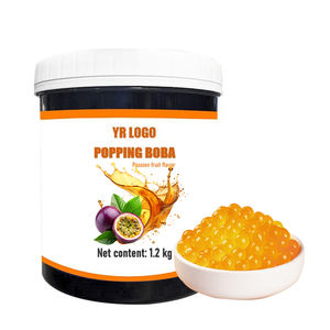 Perles de boba éclatantes YUECHUANXIANG en gros, concentré de fruit de la passion, certifié halal, boules de jus de fruits, sirop, additifs sucrés - Product Image 2