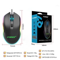 Ratón para Juegos con Sensor Óptico USB FV-Q7, Cableado, Retroiluminación de Arcoíris, para PUBG, Cibercafés y Torneos de Deportes Electrónicos