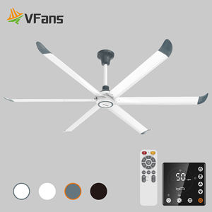 Ventilateur de plafond réversible Vfans pour l'été et l'hiver, économie d'énergie, télécommande, livraison rapide, ventilateur HVLS pour manoir - Product Image 4