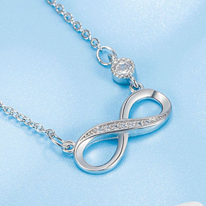 <span class=keywords><strong>Collier</strong></span> pendentif <span class=keywords><strong>infini</strong></span> pour femme <span class=keywords><strong>Collier</strong></span> amour en laiton Bijoux haute couture Plaqué <span class=keywords><strong>or</strong></span> <span class=keywords><strong>blanc</strong></span>/<span class=keywords><strong>or</strong></span> rose - Product Image 3