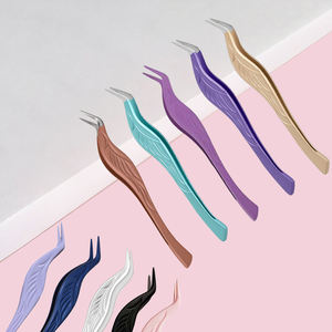 แหนบติดขนตาปลอมสีสันสดใส ไม่ติดขนตา สำหรับติดขนตาปลอมแบบกลุ่ม  อุปกรณ์แต่งหน้า - Product Image 6