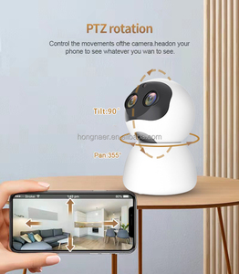 Cámara IP PTZ Inalámbrica WiFi Hongnaer 1080P con Zoom Híbrido 10X, Cámara de Seguridad WiFi de Doble Lente <span class=keywords><strong>Carecam</strong></span> Pro con Rotación de 360 Grados - Product Image 2