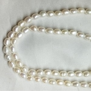 Collier semi-fini en perles d'eau douce de 5 mm pour Xiaomi, bonne qualité, perles nettes, sans radioactivité, collier de perles de petite taille, vente en gros, en vrac - Product Image 2