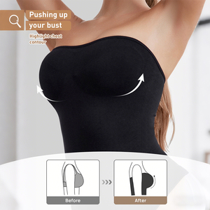 <span class=keywords><strong>Body</strong></span> <span class=keywords><strong>gainant</strong></span> sport <span class=keywords><strong>sans</strong></span> bretelles pour femme, contrôle du ventre, réduction de la taille, confort <span class=keywords><strong>sans</strong></span> couture, invisible, doux, respirant, écologique - Product Image 4