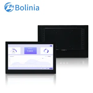 批发价格15.6英寸工业lcd显示器，带IPS 1920*1080 VGA HD-MI电缆嵌入式壁挂式套件安装座