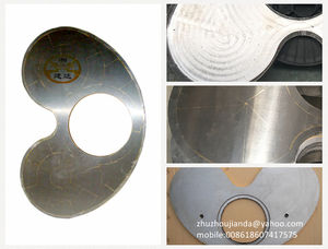 Pièces de rechange de pompe à béton Schwing 10140453 DN150 doublure de boîtier/plaque d'usure de rein <span class=keywords><strong>derrière</strong></span> - Product Image 5