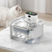 Fuente de Agua Inteligente para Mascotas, Portátil y Elegante, con Logotipo Personalizado OEM ODM, 3 Modos, Capacidad de 2L, Tapa de Acero Inoxidable 304, Ecológica y Duradera