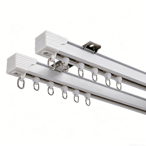 Juego de <span class=keywords><strong>Rieles</strong></span> para Cortinas de Alta Resistencia con Diseño Moderno en Forma de S, Riel de Cortina de Aleación de Aluminio para Decoración del Hogar y Aplicaciones en Ventanas - Product Image 1