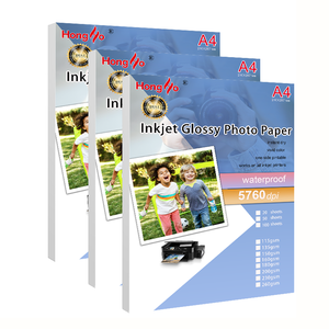 Carta Fotografica Lucida A4 <span class=keywords><strong>per</strong></span> Stampanti a Getto d'Inchiostro, Impermeabile, 115-260gsm, 20/50/100 <span class=keywords><strong>Fogli</strong></span>, Vendita all'Ingrosso - Product Image 1